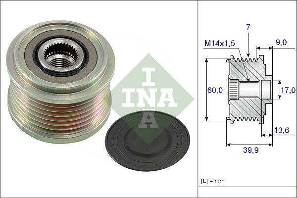 WILMINK GROUP Механизм свободного хода генератора WG1253785